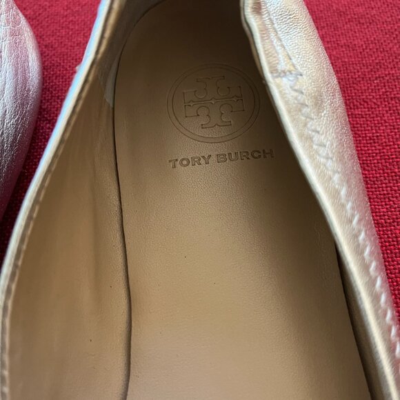 Tory Burch Silver Metallic Flats - Picture 6 of 7